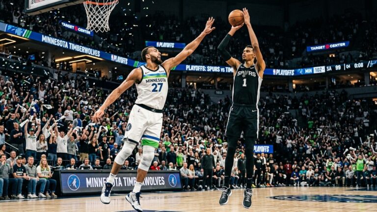 NBA Playoffs : Wolves de Gobert Éliminent Nuggets et Défient Wembanyama