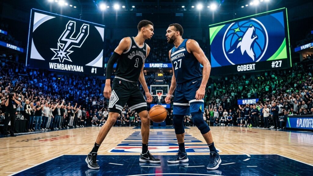 NBA : Programme Complet Demi-Finale Spurs Wembanyama Vs Wolves