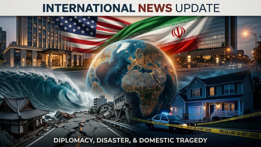 Négociations US-Iran en Suspens : Séisme Japon et Tuerie en Louisiane
