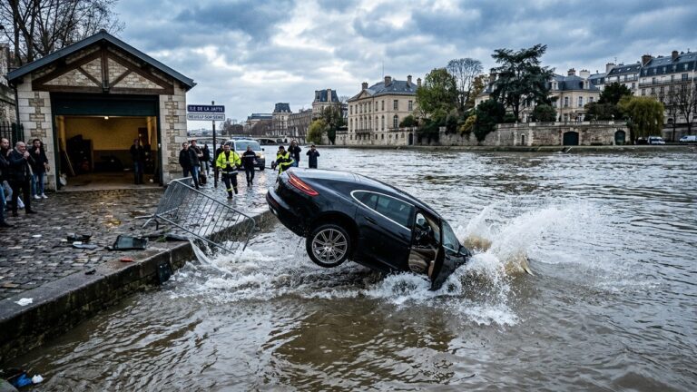 Neuilly : Porsche Plonge dans la Seine après Erreur de Pédale