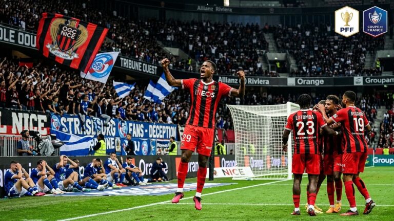 Nice Surprend Strasbourg et File en Finale de la Coupe de France