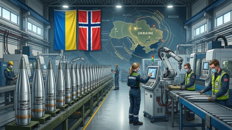 Norvège et Ukraine : Vers une Production d&rsquo;Obus Longue Portée
