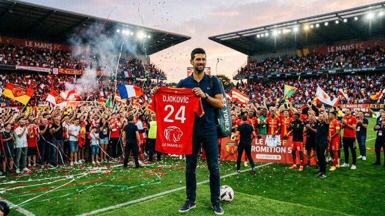 Novak Djokovic Félicite Le Mans Pour Sa Montée En Ligue 1