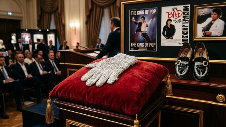 Objets Michael Jackson Enchères Neuilly : Vente Iconique