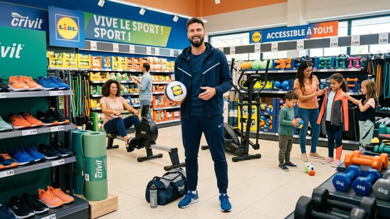 Olivier Giroud égérie Lidl : Le sport accessible à tous