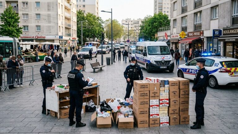 Opération Anti-Trafic à Colombes : 300 Cartouches Saisies et 10 Interpellations