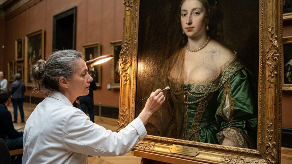 Orléans : Restauration d’un Tableau Dévoile une Poitrine Opulente