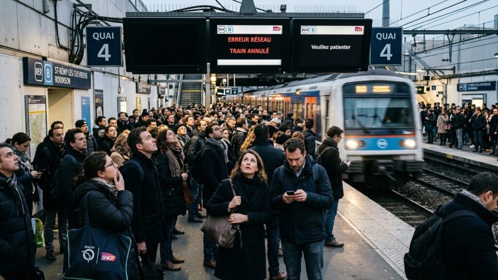 Panne Informatique RER Transilien : Affichages Perturbés en Île-de-France