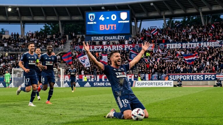 Paris FC Écrase Brest 4-0 :Analyzing the football match details Matondo Double et Kebbal Magique