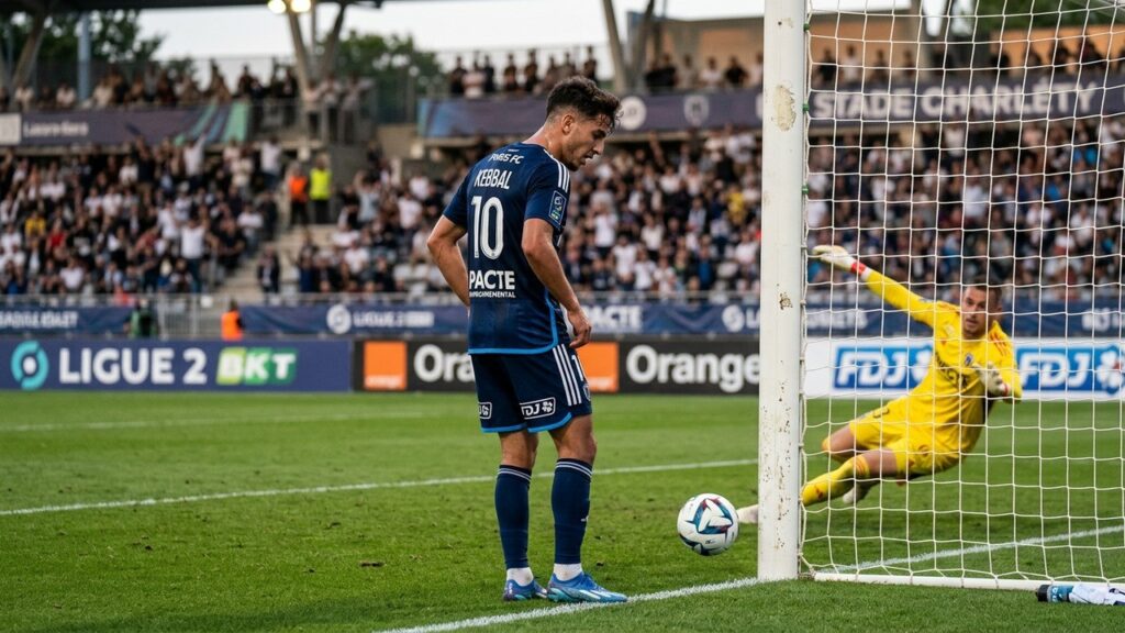 Paris FC-Lille : Pourquoi Kebbal n’a pas Frappé Après son Penalty sur le Poteau