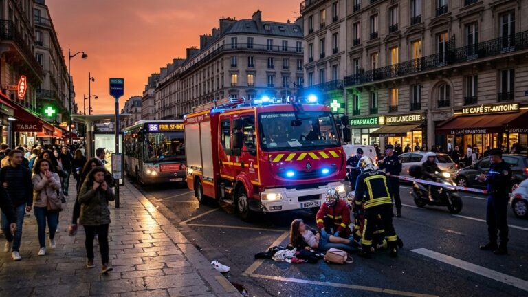 Paris : Piéton Fauché par Camion de Pompiers, Pronostic Vital Engagé