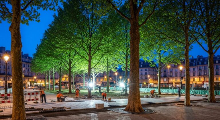 Paris : Place du Colonel Fabien Fermée Cinq Nuits pour sa Transformation en Forêt Urbaine