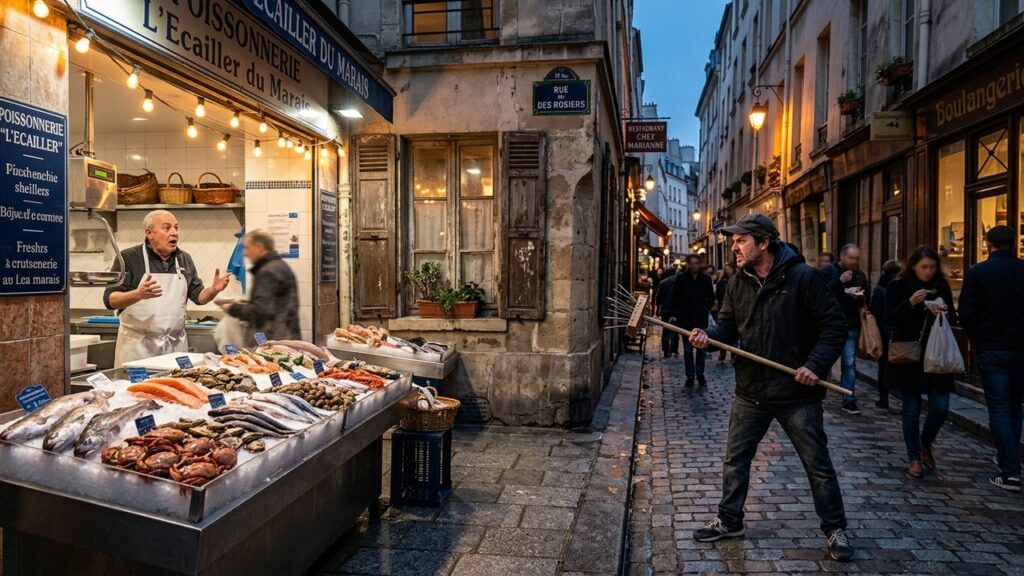 Paris : Poissonnier Agressé par Voisin Excédé par les Odeurs