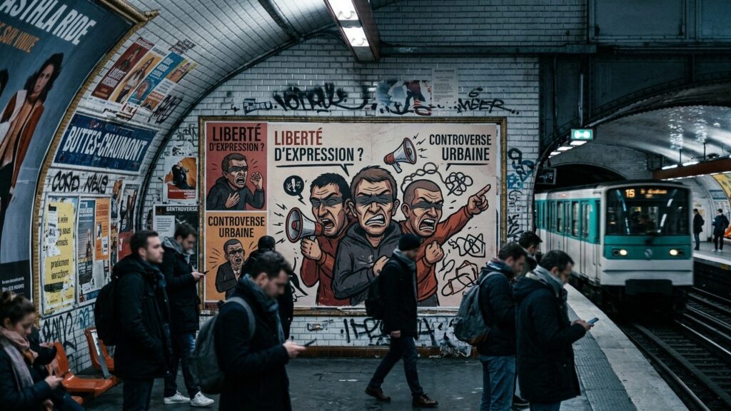 Paris : Street Artiste Accusé d&rsquo;Antisémitisme Après Affichage dans le Métro