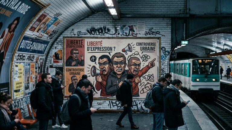 Paris : Street Artiste Accusé d&rsquo;Antisémitisme Après Affichage dans le Métro