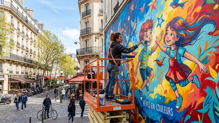 Paris XIIIe : Nouvelle Fresque Colorée de Seth Rue Émile-Deslandres