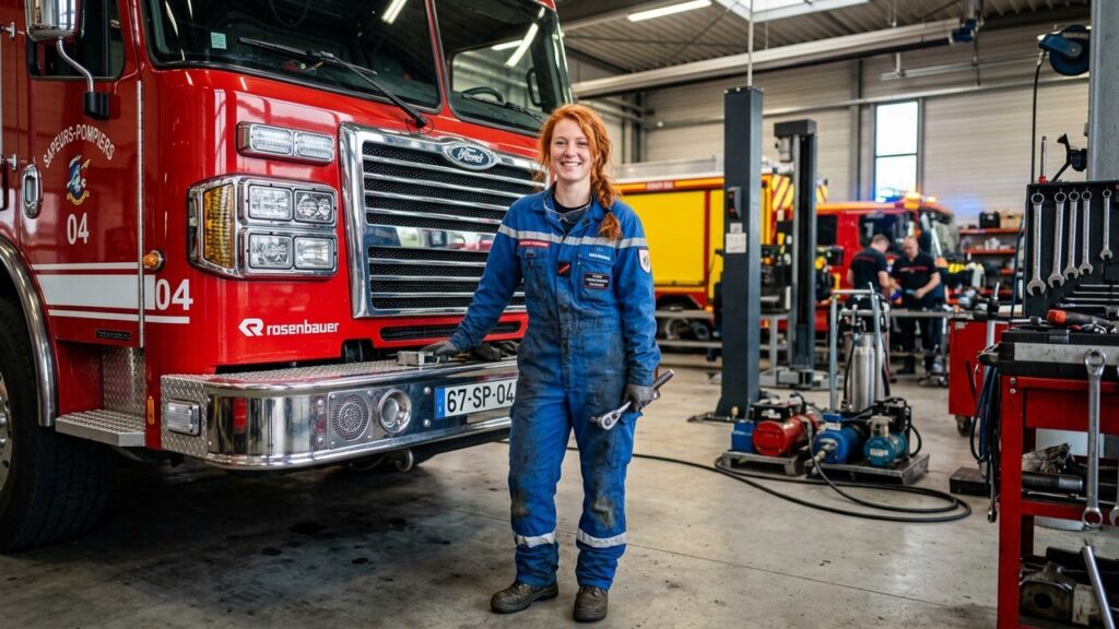 Pauline Dubuisson Première Femme Mécanicienne Chez Les Pompiers