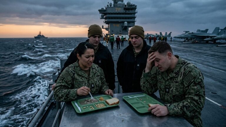 Pénuries Alimentaires sur Navires US : Les Militaires Affamés au Moyen-Orient