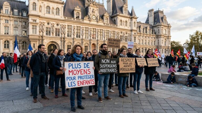 Périscolaire Paris : Agents en Grève Face aux Suspensions Arbitraires