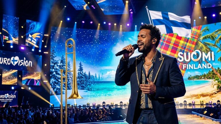 Pete Parkkonen : Favori Eurovision aux Racines Martiniquaises