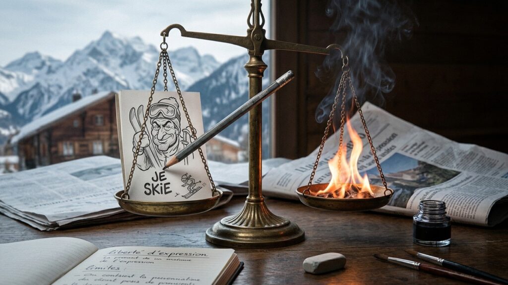 Plainte Contre Charlie Hebdo Classée : Le Dessin sur Crans-Montana Divise
