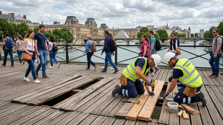 Pont des Arts à Paris : Coûts des Travaux Trois Ans Après Rénovation