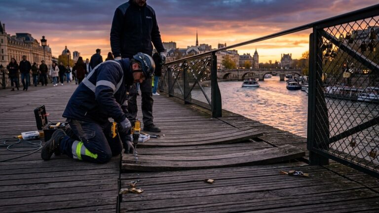 Pont des Arts à Paris : Travaux Inattendus Trois Ans Après Rénovation