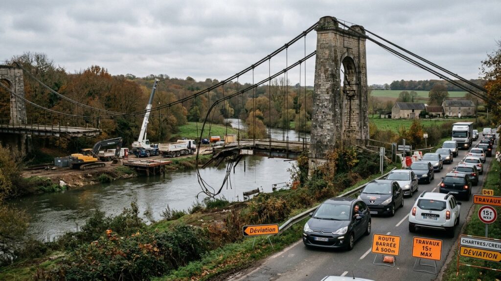 Pont Fermé dans l’Oise : Trois Ans de Retards et d’Exaspération