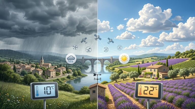 Prévisions Météo : Pluie et Éclaircies pour le Pont de l&rsquo;Ascension