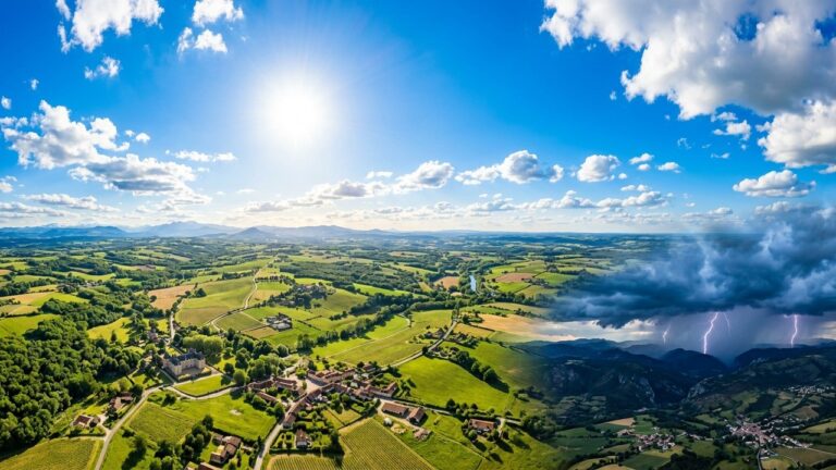 Prévisions Météo Semaine : Soleil Partout avec Orages Localisés au Sud