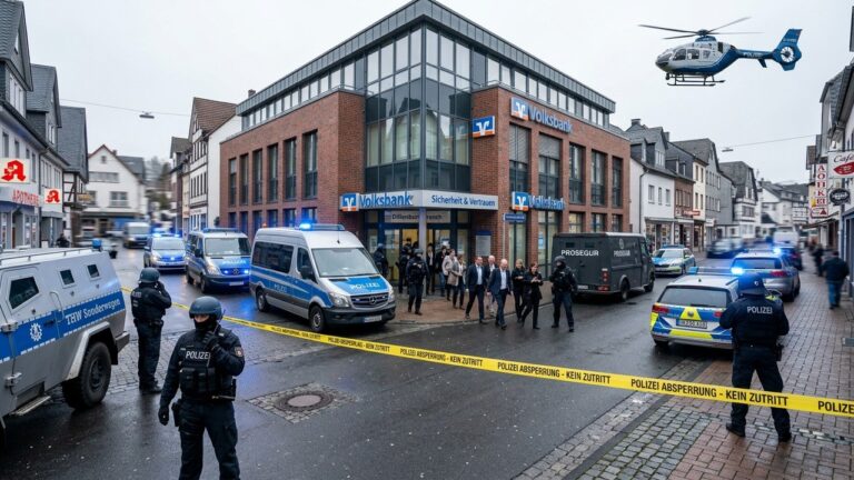 Prise d&rsquo;Otages en Banque en Allemagne : Fin Sans Blessés et Suspects en Fuite