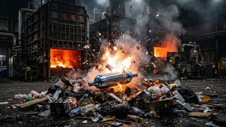 Protoxyde d&rsquo;Azote : Les Bonbonnes Explosives Qui Menacent Nos Déchets