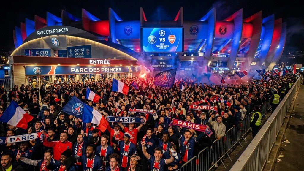 PSG Arsenal : Folie des Supporters pour la Finale au Parc