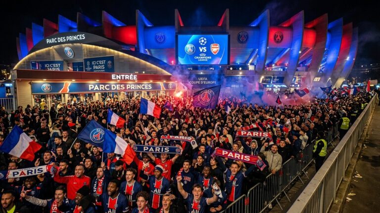 PSG Arsenal : Folie des Supporters pour la Finale au Parc
