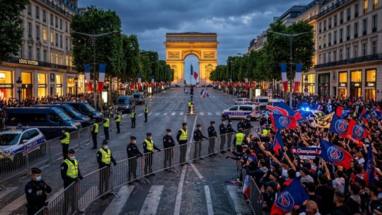 PSG Arsenal : Sécurité Renforcée sur les Champs-Élysées pour la Finale