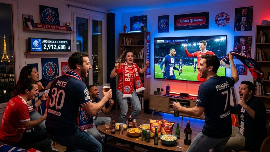 PSG Bayern : 2,9 Millions de Téléspectateurs, Un Record Audiences