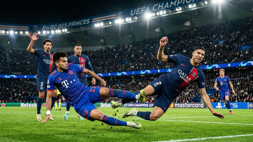 PSG Bayern : Le Tacle Dévastateur de Luis Diaz sur Hakimi