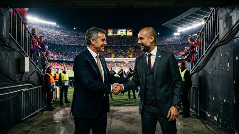 PSG Bayern Munich 5-4 : Luis Enrique Chambré Vincent Kompany Après le Match de Folie