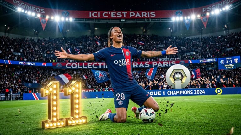 PSG : Bradley Barcola Meilleur Buteur à 11 Buts, Record Inédit Depuis 2008