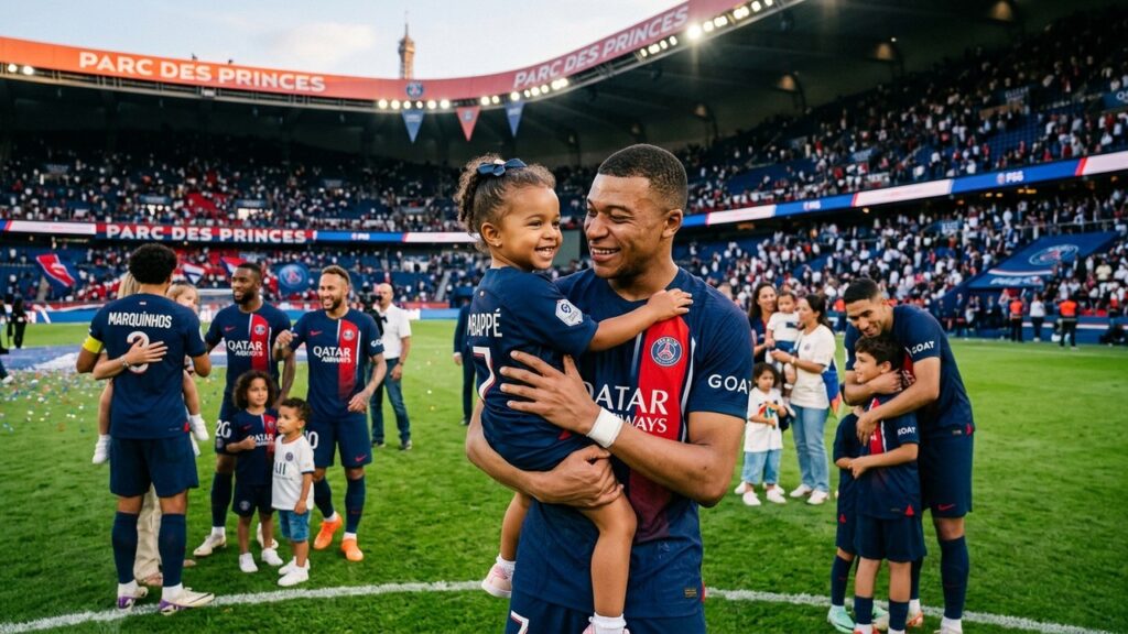 PSG Brest : L&rsquo;Émouvante Entrée Des Joueurs Avec Leurs Enfants