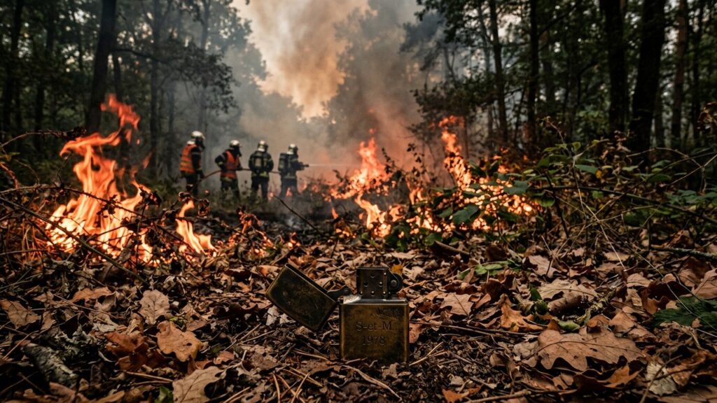 Pyromane aux Neuf Briquets Condamné pour Feux de Forêt en Seine-et-Marne