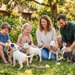 Quatre Chiots Bull Terrier Adoptés par une Même Famille : Histoire Touchante