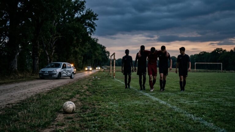 Quatre Jeunes Footballeurs Blessés dans un Grave Accident de la Route