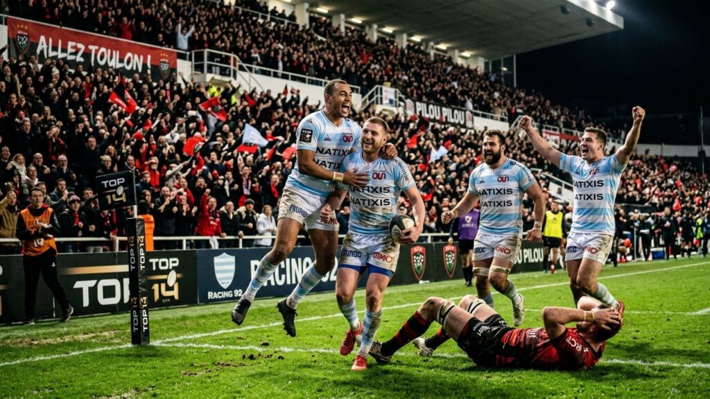 Racing 92 Bat Toulon Et Relance Sa Course Aux BarragesGenerating the rugby blog article