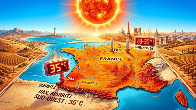 Records de Chaleur en France : 35°C ce Vendredi dans le Sud-Ouest