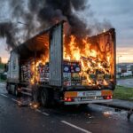 Remorque de Bières en Feu : Incident Impressionnant à Crépy-en-Valois