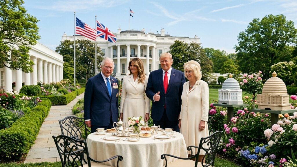 Rencontre RoyalePreparing XML output entre Charles III et Donald Trump : Diplomatie et Élégance à la Maison Blanche