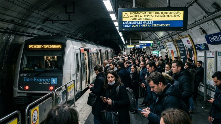 RER A Paris : Trafic Suspendu Après Accident Grave à Châtelet