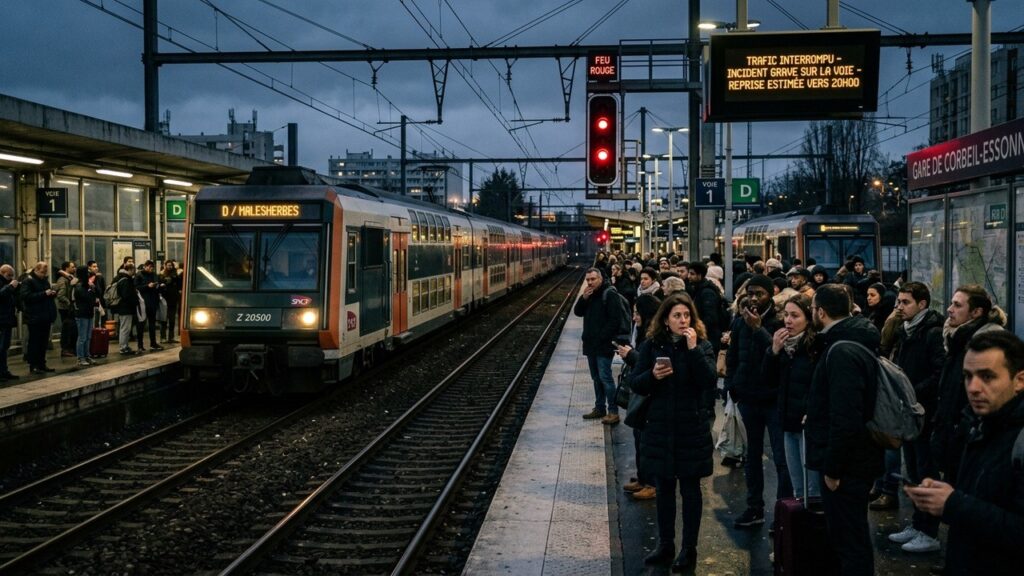 RER D Bloqué par Deux Accidents de Personne : Un Mardi Noir pour les Voyageurs