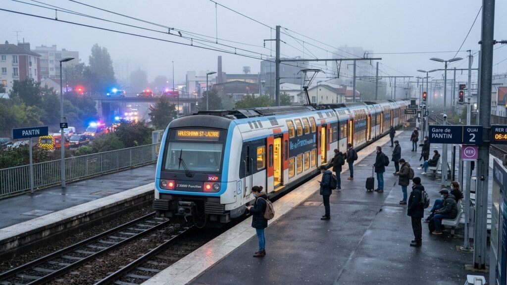 RER E Bloqué : Accident de Personne Ce Matin en Île-de-France